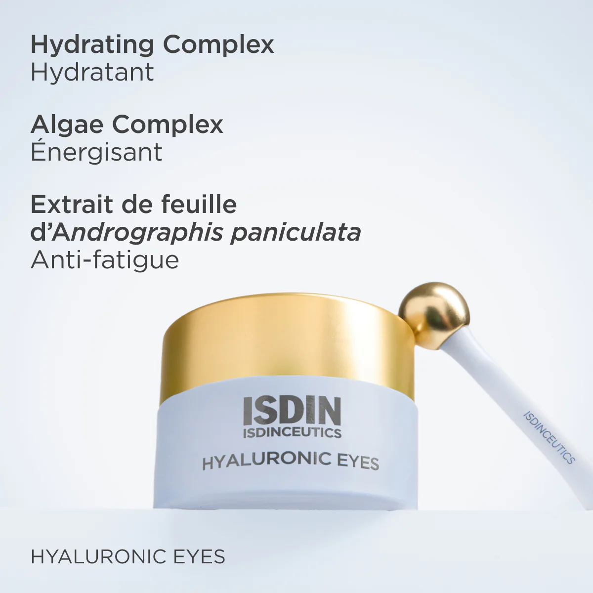 ISDIN Isdinceutics Hyaluronic Eyes 15g Contour Yeux Acide Hyaluronique Anti-Cernes Anti-Rides - Image 9