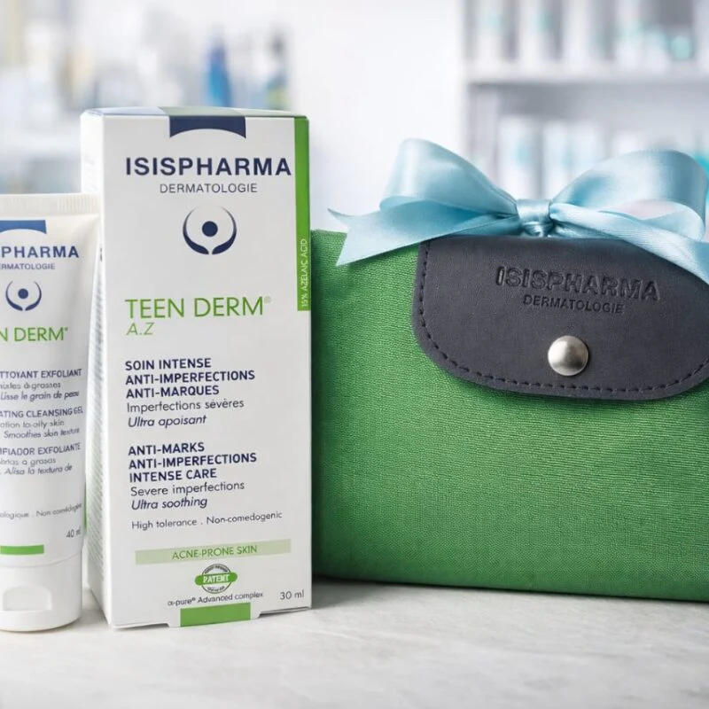 ISISPHARMA Pack Teen Derm Traitement de l'Acné Gel Nettoyant Crème Hydratante Peaux Acnéiques Adolescents - Image 2