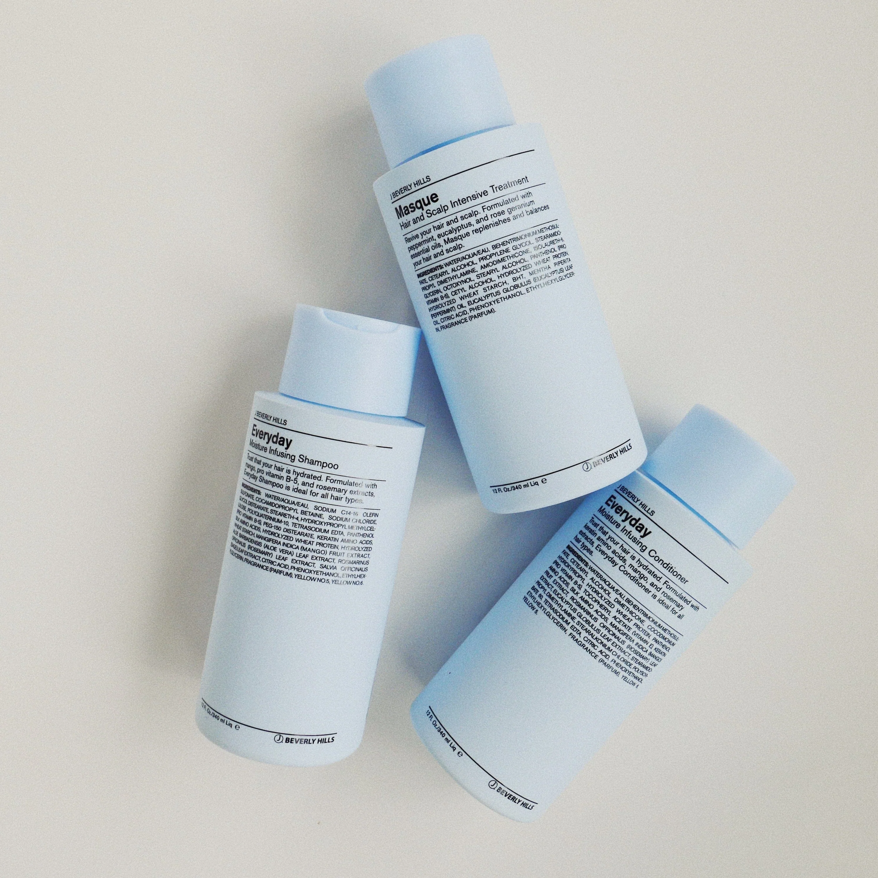J BEVERLY HILLS Everyday Moisture Shampooing 340ml Hydratation Quotidienne Cheveux Secs - Image 3