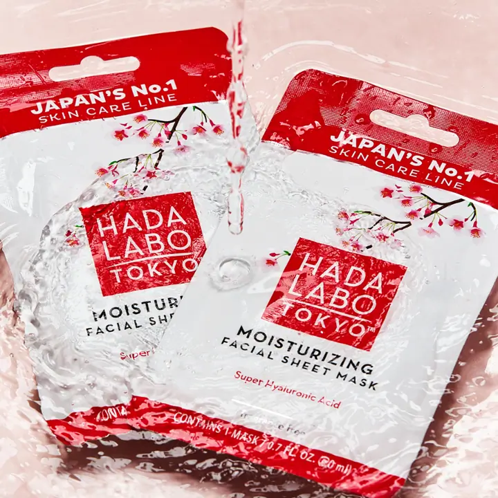JAPANESE HADA LABO Moisturizing Mask 20ml Masque Visage Hydratant Acide Hyaluronique - Image 2