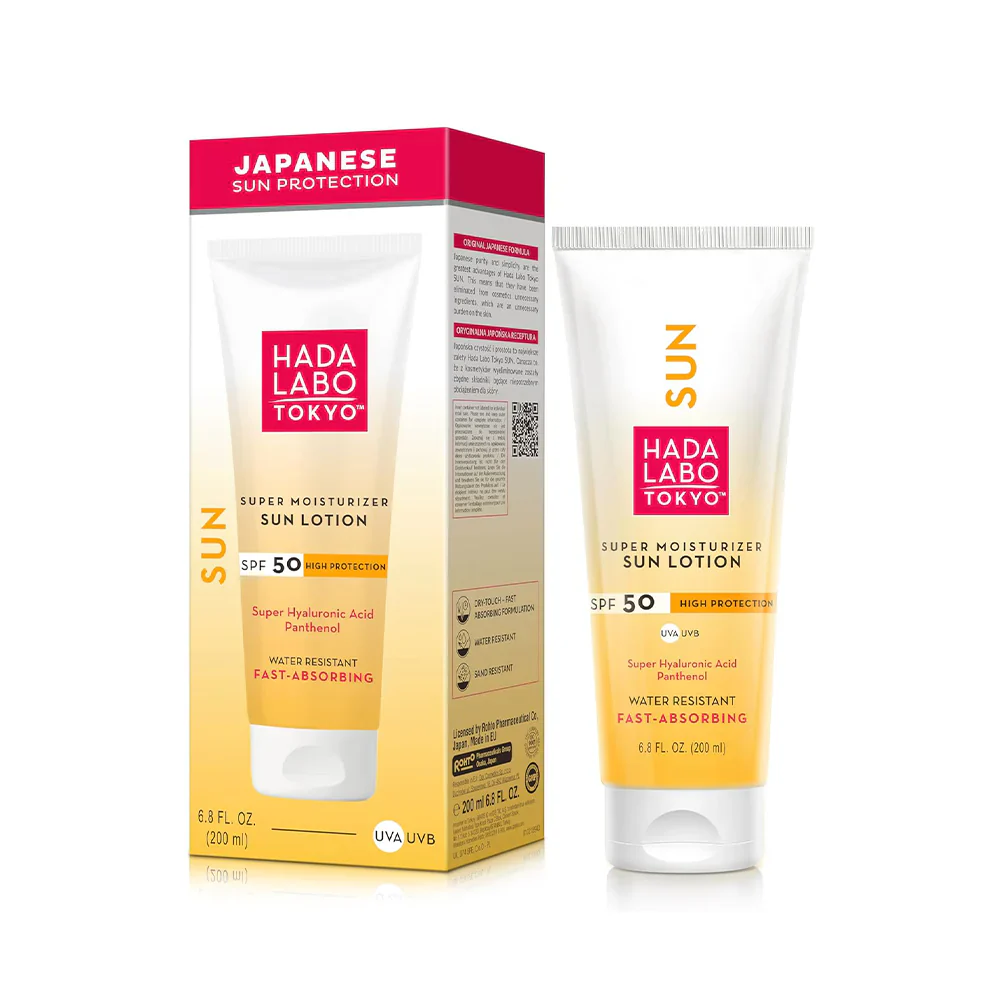 JAPANESE HADA LABO  Sun Body Lotion SPF50 200ml Protection Solaire Corps Hydratante Anti-UV