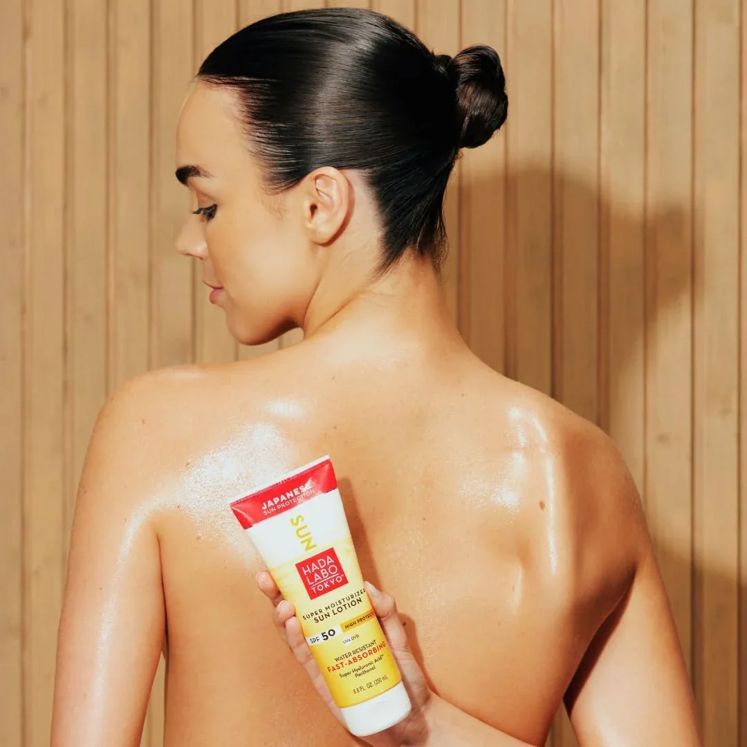 JAPANESE HADA LABO  Sun Body Lotion SPF50 200ml Protection Solaire Corps Hydratante Anti-UV - Image 2