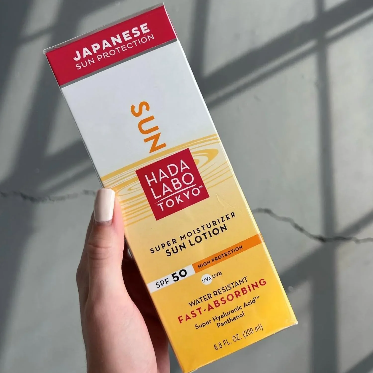 JAPANESE HADA LABO  Sun Body Lotion SPF50 200ml Protection Solaire Corps Hydratante Anti-UV - Image 3