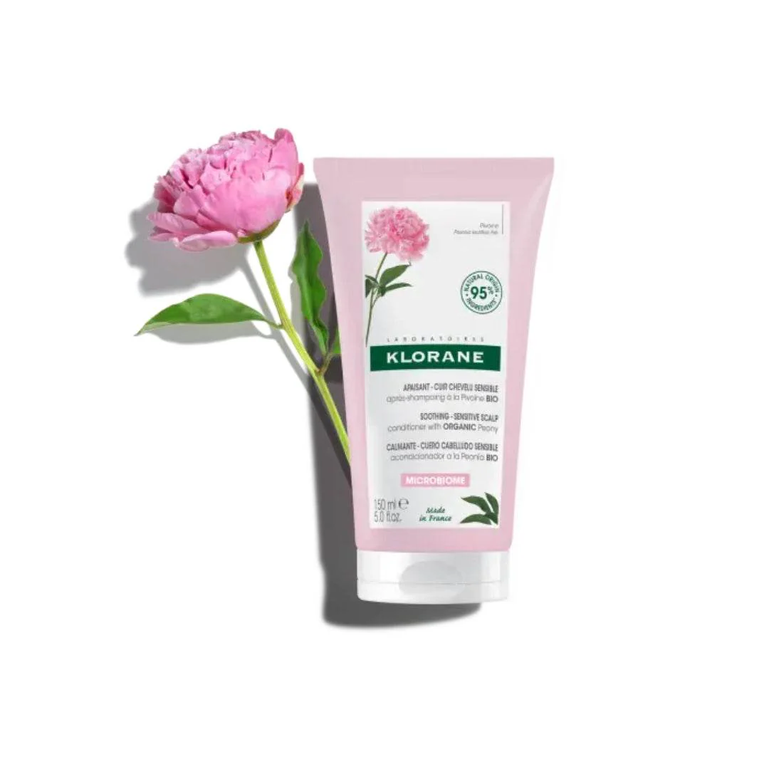 KLORANE Baume Après-Shampooing Apaisant à la Pivoine 150ml - Cuir Chevelu Sensible - Image 2
