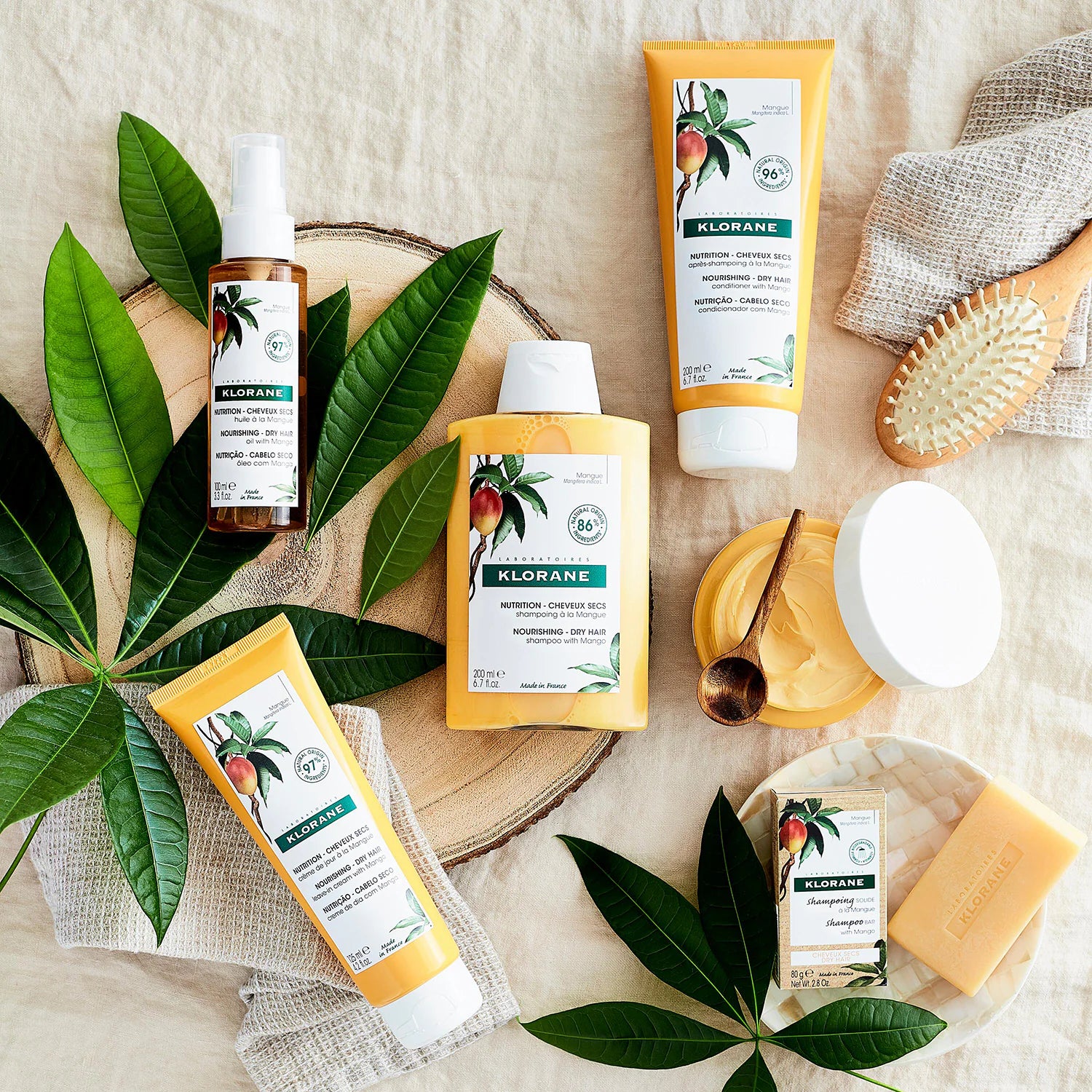 KLORANE Baume Après-Shampooing à la Mangue 200ml - Cheveux Secs - Image 3