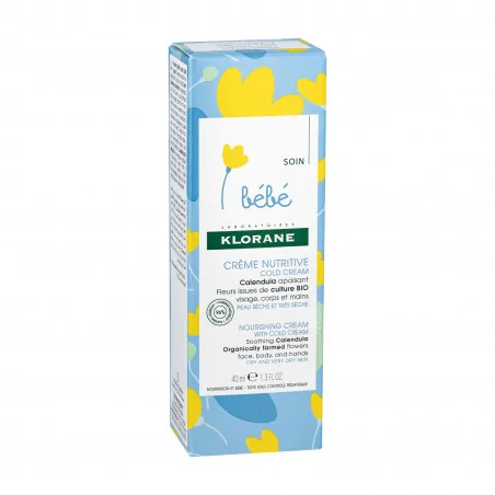 KLORANE Bébé Crème Nutritive Au Cold Cream 40ml - Peaux Très Sèches - Image 6