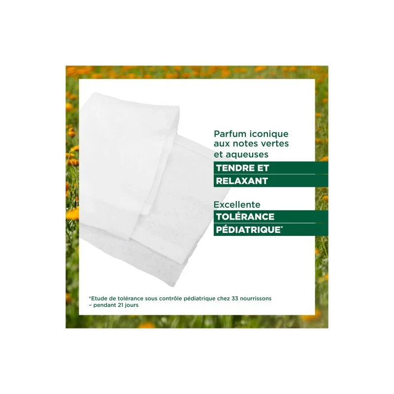 KLORANE Bébé Lingettes Nettoyantes Épaisses 25 Pièces - Calendula BIO - Image 4