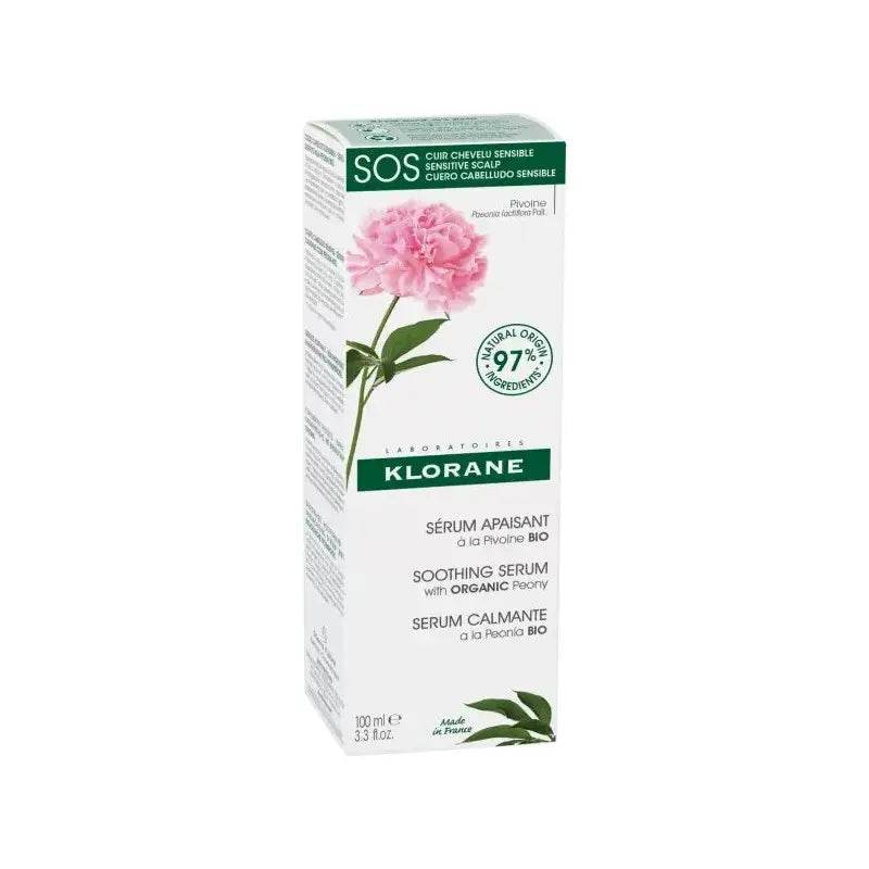 KLORANE Sérum SOS à la Pivoine BIO 100ml - Cuir Chevelu Sensible Sans Rinçage - Image 2