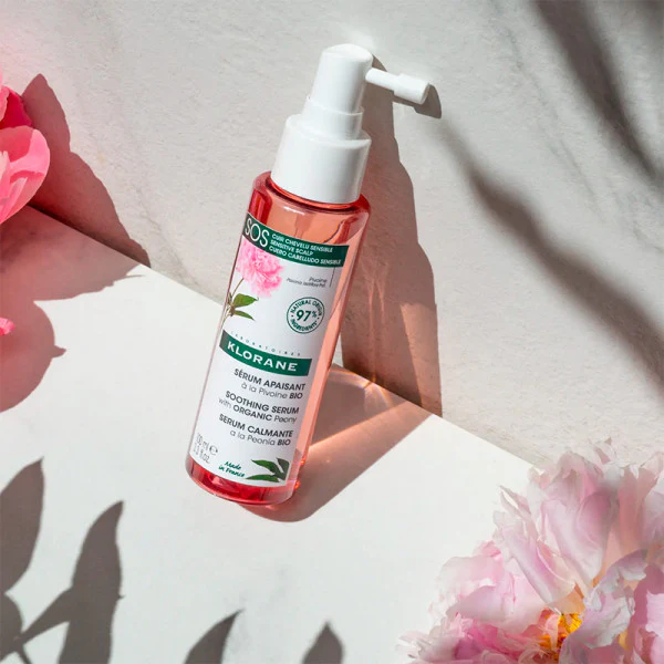 KLORANE Sérum SOS à la Pivoine BIO 100ml - Cuir Chevelu Sensible Sans Rinçage - Image 3