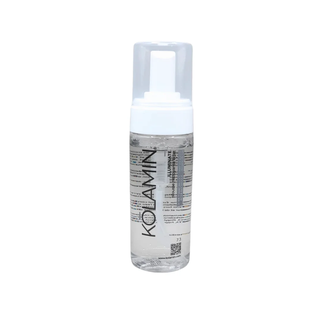 KOLAMIN Illuminate Mousse Nettoyante Éclat 150ml Nettoyage Doux Teint Unifié Luminosité