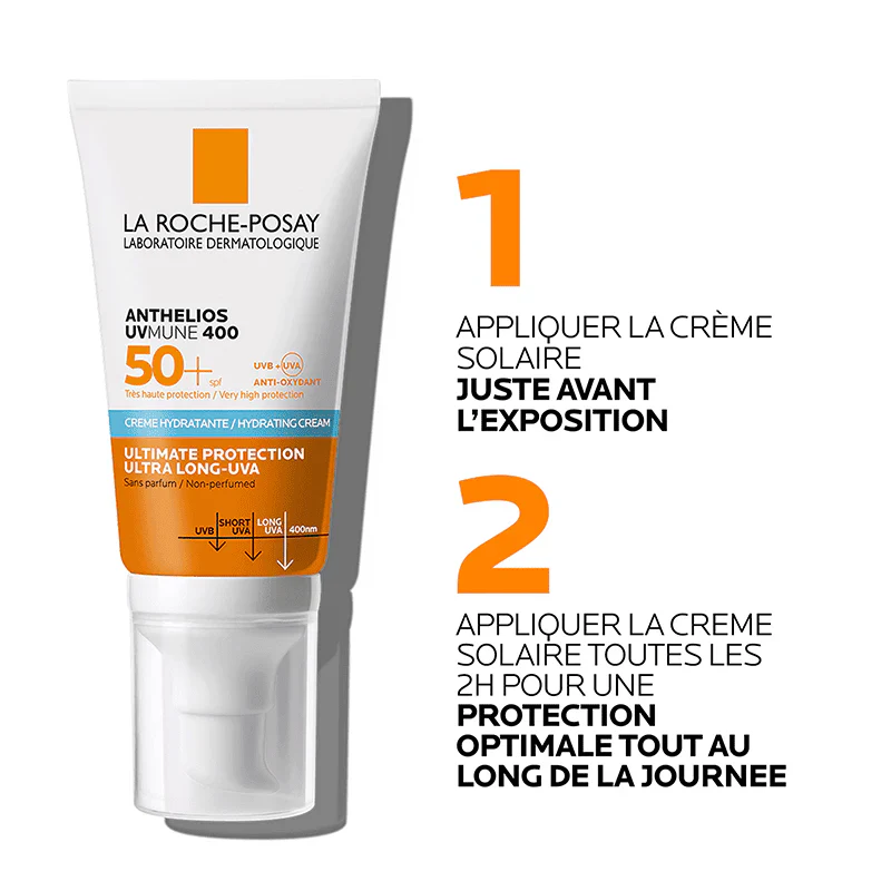 LA ROCHE-POSAY Pack Anthelios Ultra Crème Invisible SPF50+ 50ml + Mela B3 Sérum 10ml Protection Anti-Taches - Image 6