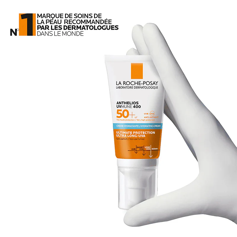 LA ROCHE-POSAY Pack Anthelios Ultra Crème Invisible SPF50+ 50ml + Mela B3 Sérum 10ml Protection Anti-Taches - Image 7