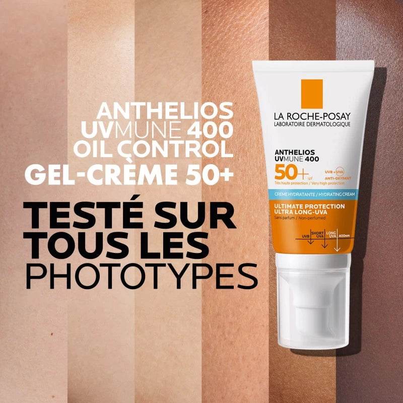 La Roche-Posay Anthelios UVMune 400 Crème Hydratante SPF50+ Invisible 50ml - Protection Solaire Ultra-Haute = Eau Thermale  50ml Offerte - Image 8