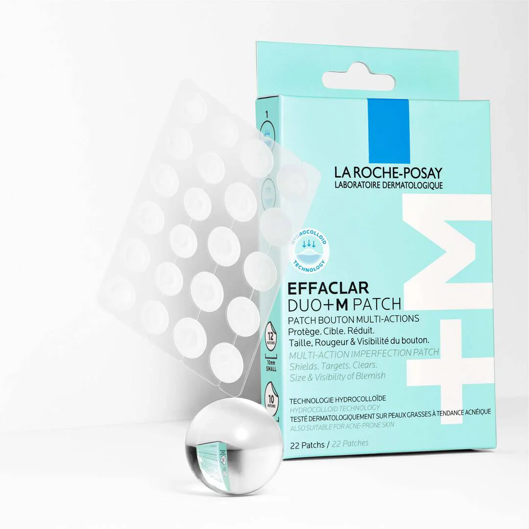 LA ROCHE-POSAY Effaclar Patch Anti-Imperfections DUO+M 22 Patchs Hydrocolloïdes Acné Boutons Cicatrisation Rapide Peaux Grasses - Image 3
