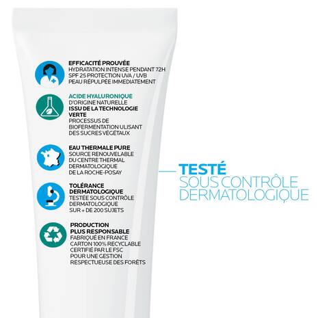 La Roche-Posay Hydraphase UV SPF25 Riche 50ml - Soin Réhydratant Haute Performance Peaux Sensibles - Image 3