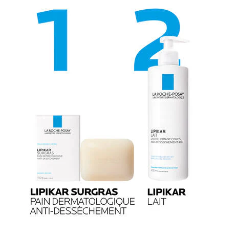 La Roche-Posay Lipikar Pain Dermatologique Anti-dessèchement 150g - Savon Peaux Sèches - Image 5
