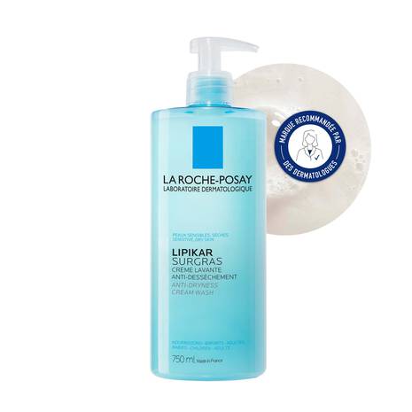 La Roche-Posay Lipikar Surgras Crème Lavante 400ml - Nettoyant Peaux Sèches - Image 2