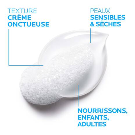 La Roche-Posay Lipikar Surgras Crème Lavante Recharge 400ml - Nettoyant Peaux Sèches - Image 2