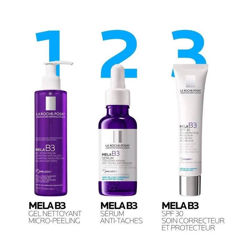 LA ROCHE POSAY Mela B3 Gel Micro Peeling 200ml Niacinamide Acide Salicylique Anti-Taches Exfoliant Éclat - Image 4