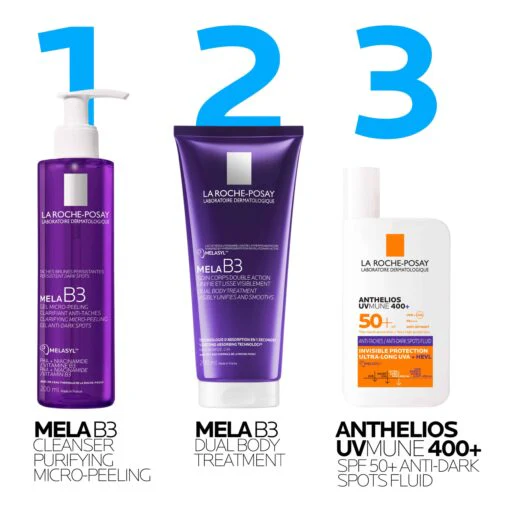 La Roche-Posay Mela B3 Soin Corps Double Action 200ml Éclaircit Lisse Visiblement Mélasyl Anti-Taches - Image 3