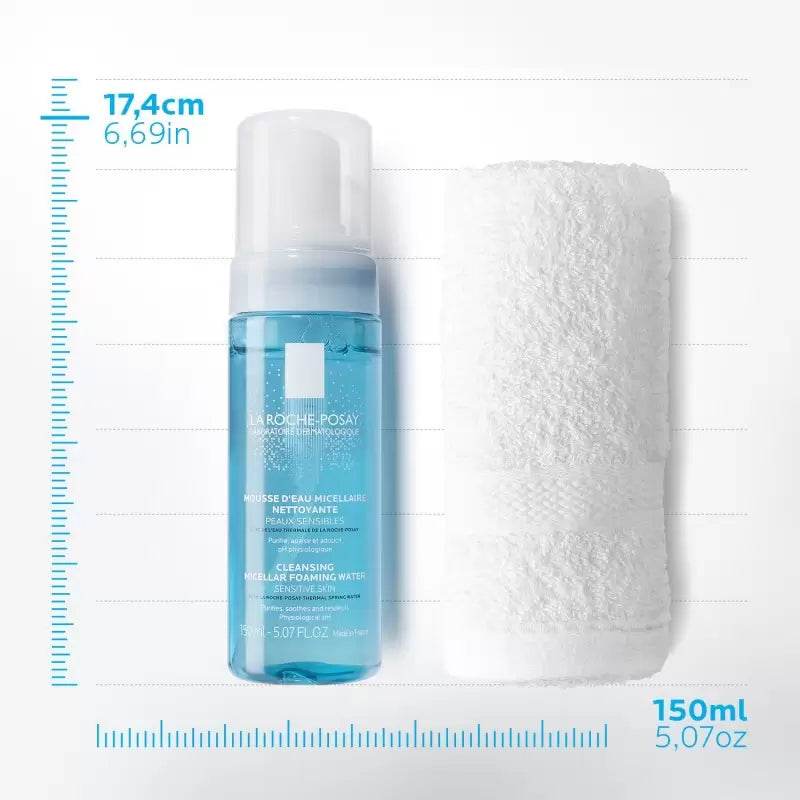 La Roche-Posay Mousse D'eau Micellaire Nettoyante 150ml - Nettoyant Peaux Sensibles - Image 4