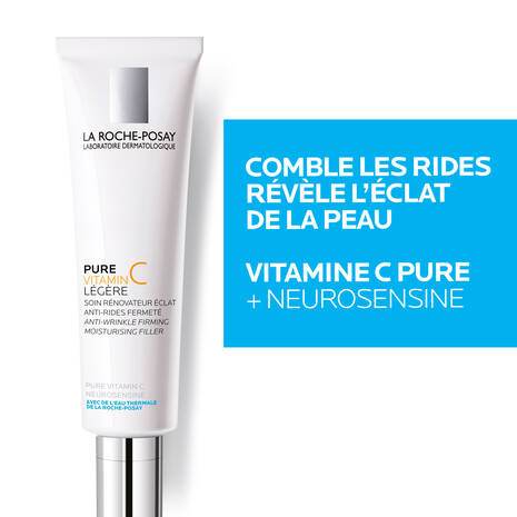 LA ROCHE-POSAY Pure Vitamin C Légère 40ml Crème Anti-Âge Éclat Vitamine C Pure 10% Peaux Normales Mixtes Base Maquillage - Image 5