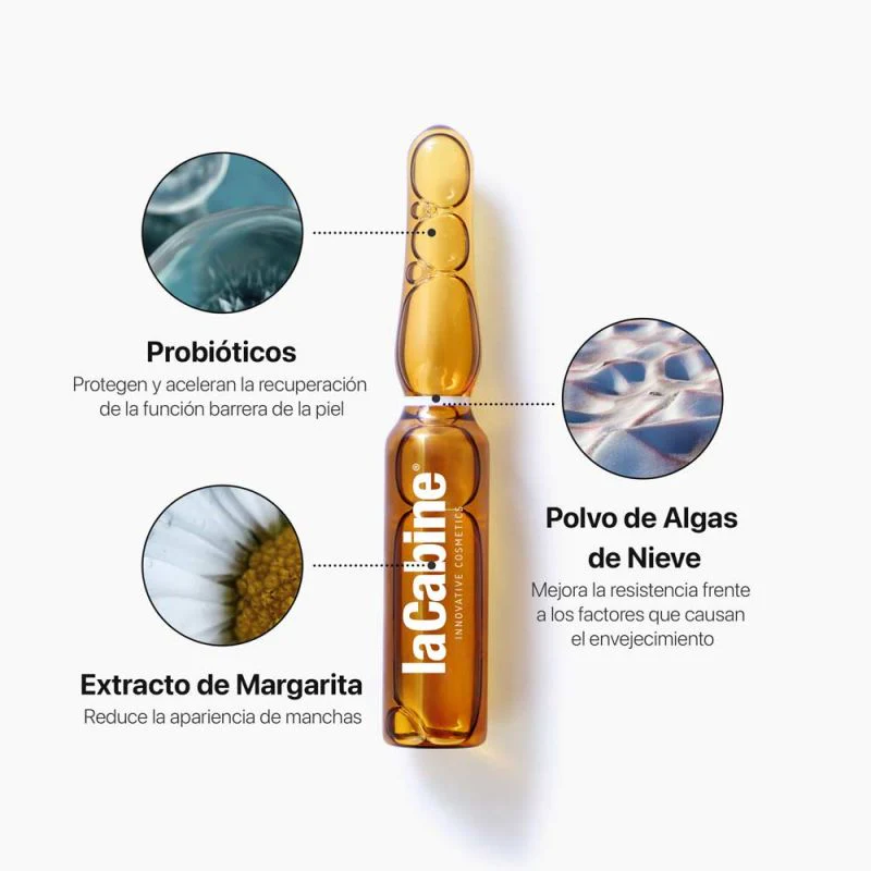 LACABINE Anti-Aging Revining Elixir Ampoules 10x2ml Concentré Anti-Âge Revitalisant Éclat Jeunesse Hydratation Intense Tous Types de Peaux - Image 3