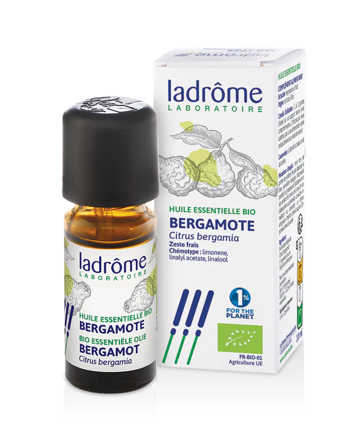 LADROME Huile Essentielle Bergamote 10ml Huile Essentielle Pure Naturelle Aromathérapie Relaxante Apaisante