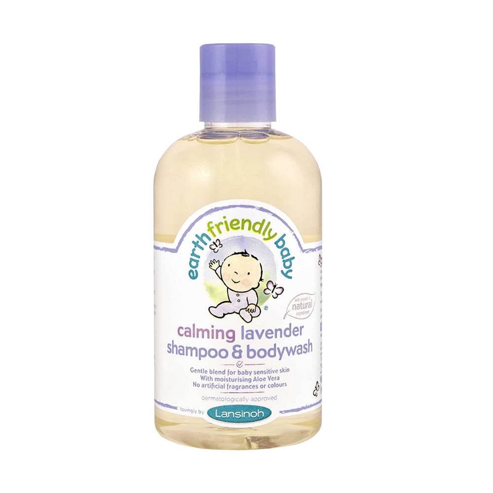Lansinoh Earth Friendly Bébé Shampoing & Gel Lavant Lavande 250ml