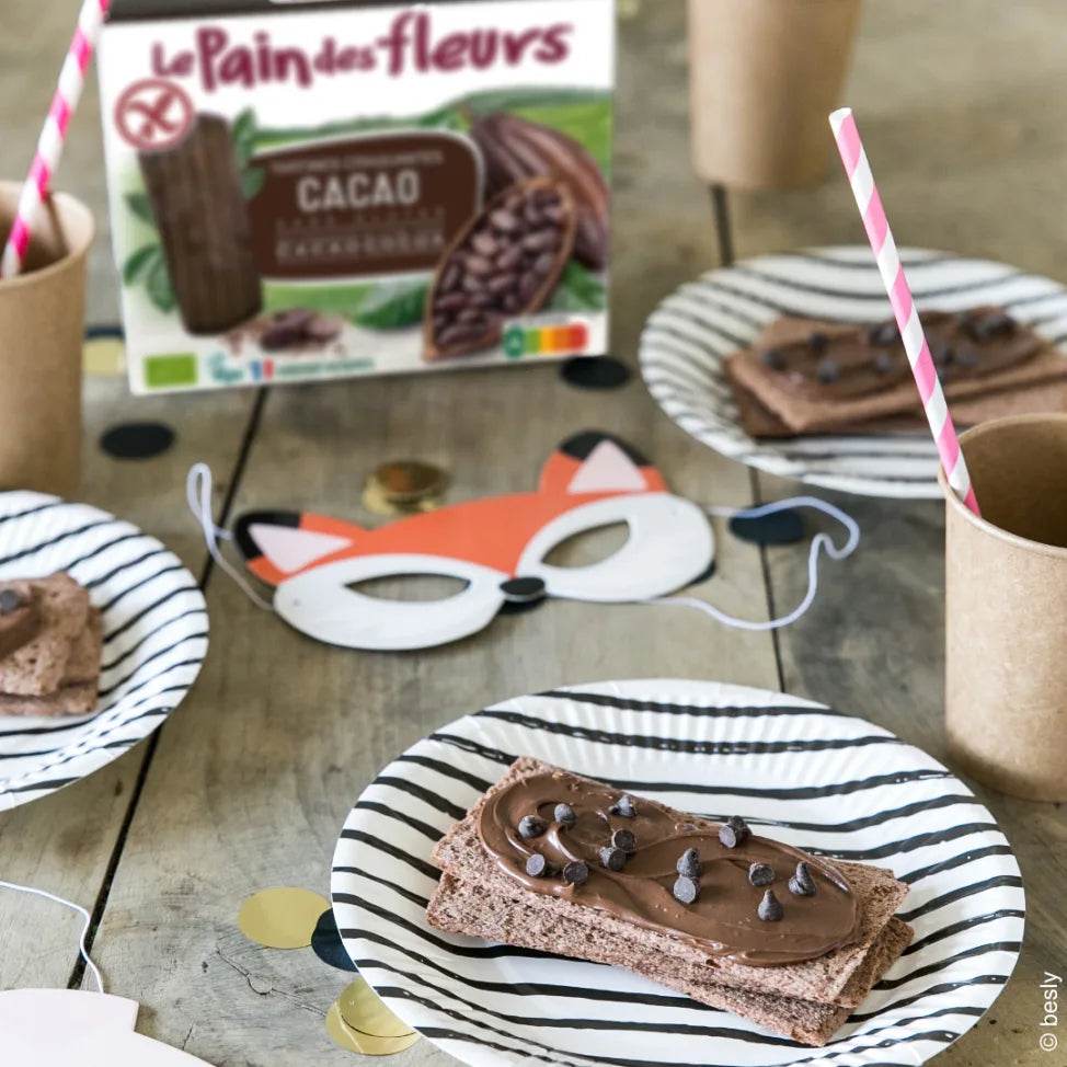 LE PAIN DES FLEURS Tartines Craquantes au Cacao Sans Gluten 150g Bio Vegan Petit-Déjeuner Gourmand Chocolaté - Image 2