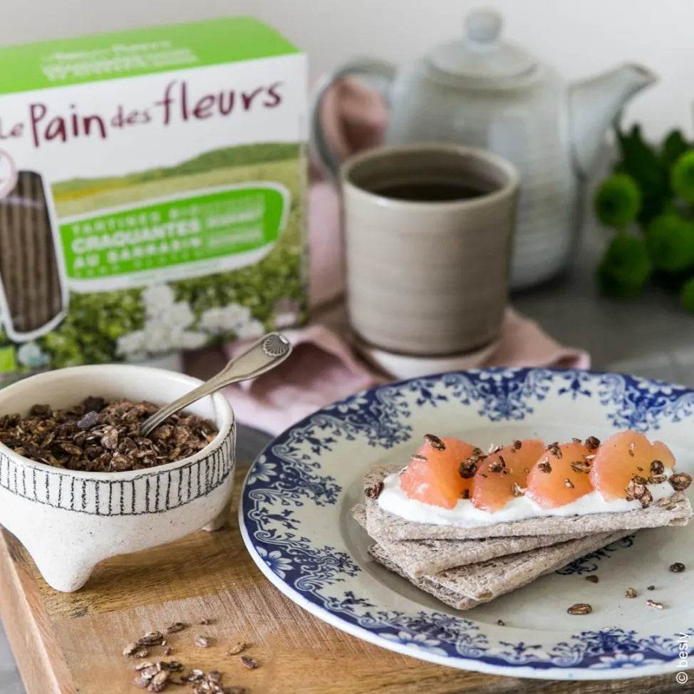 LE PAIN DES FLEURS Tartines Craquantes au Sarrasin Bio Sans Gluten 100g Vegan Petit-Déjeuner Naturel Rustique - Image 2