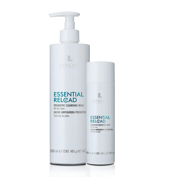 LENDAN Essential Reload Lait Nettoyant Prébiotique 200ml Démaquillant Doux Hydratant Apaisant Peaux Sensibles