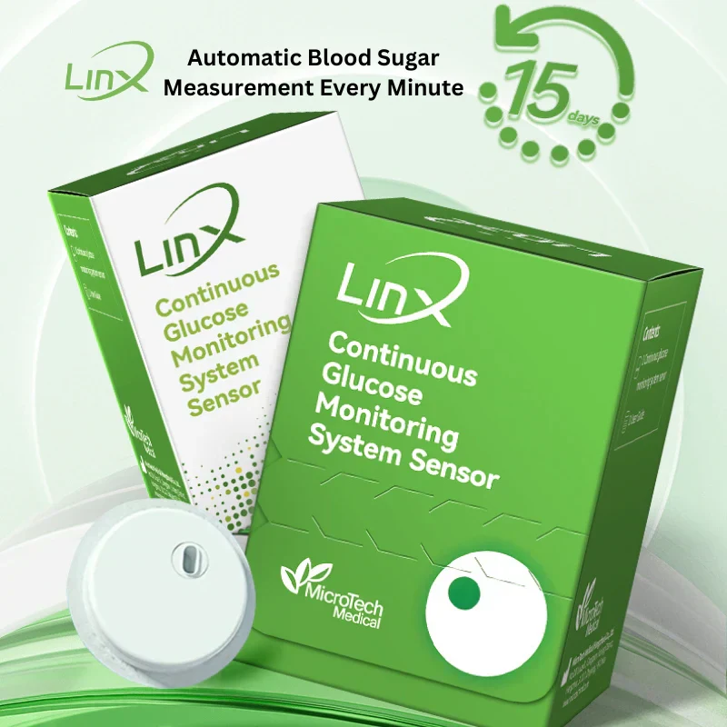 LINX Système de Surveillance de Glycémie en Continu Capteur Glucose Diabète Monitoring Glycémique Contrôle Continu