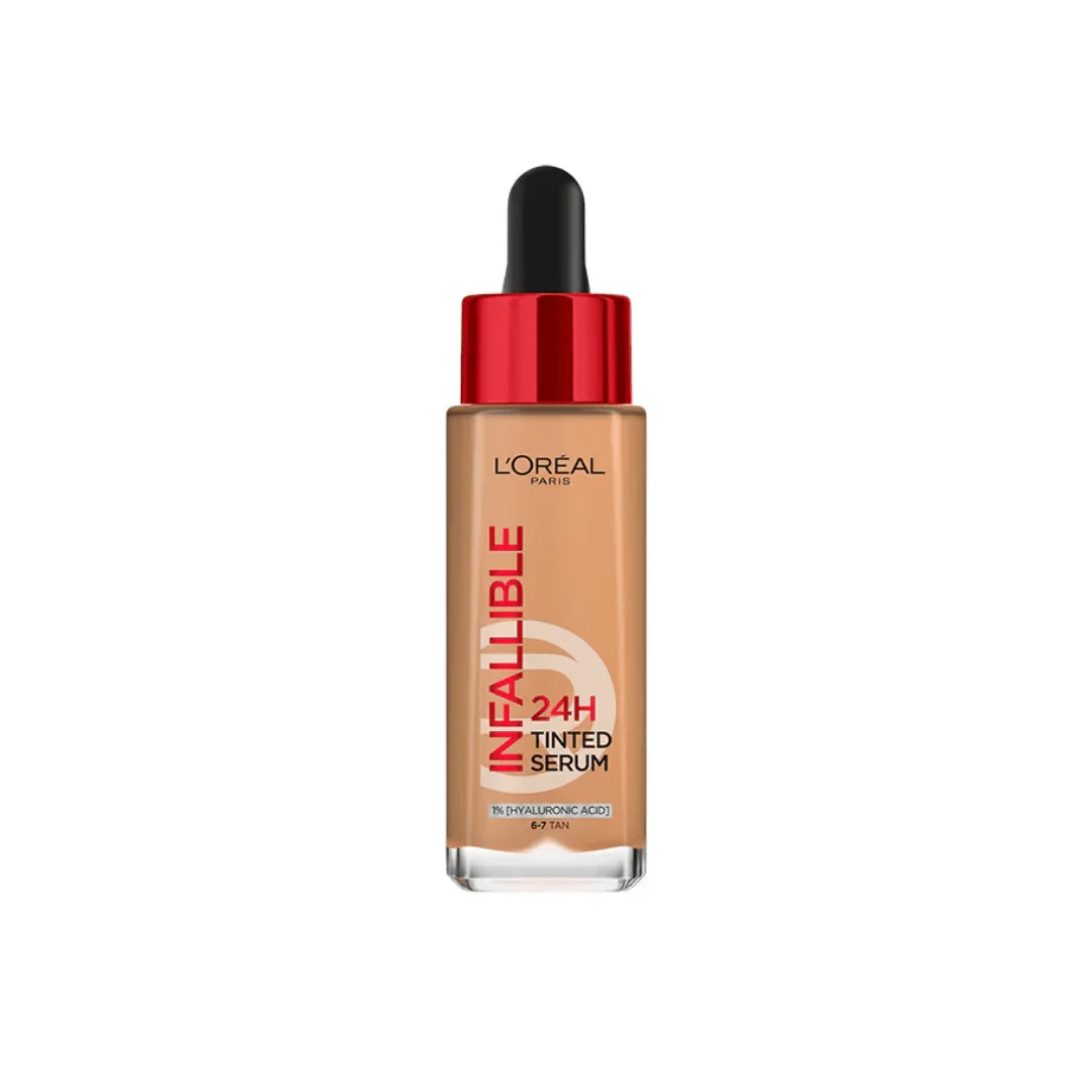 L'ORÉAL PARIS Infallible 24H Tinted Serum 30ml Fond de Teint Sérum Longue Tenue Hydratation Couverture Naturelle Toutes Teintes - Image 2