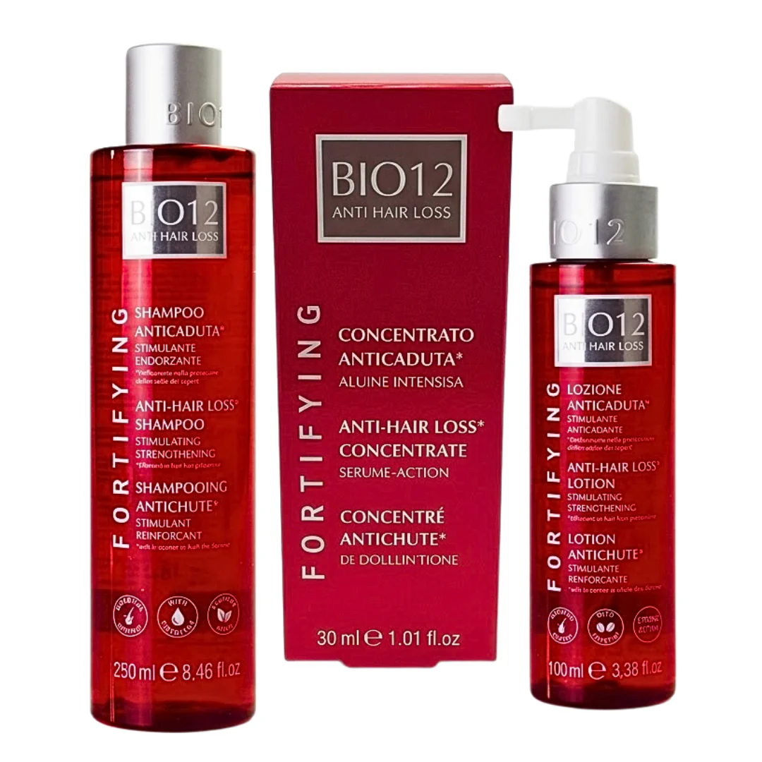 M&D Bio12 Anti-Chute Lotion 100ml+Shampoing 250ml+Concentre 30ml Coffret
