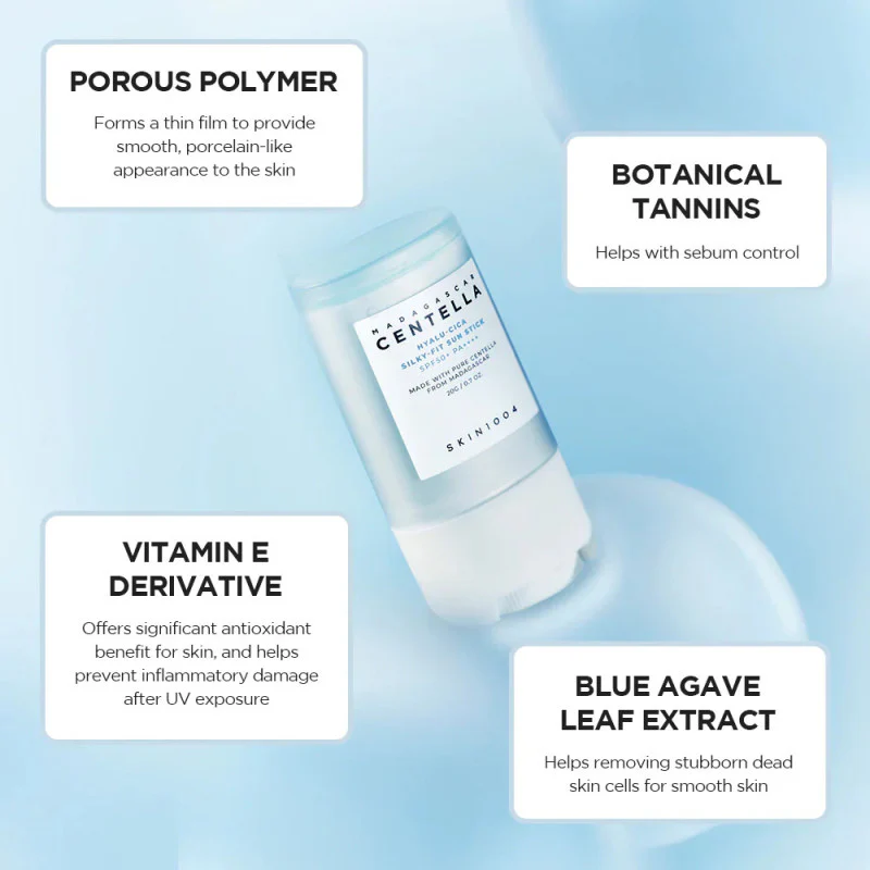 CENTELLA Madagascar Hyalu-Cica Silky-Fit Sun Stick SPF50+ PA++++ 20g Stick Solaire - Image 5