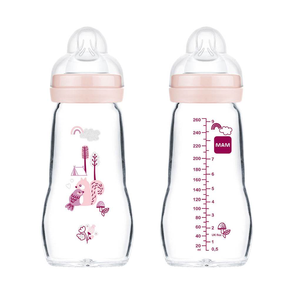 MAM Biberon Verre 2+m 260 ml Forest - Biberon En Verre