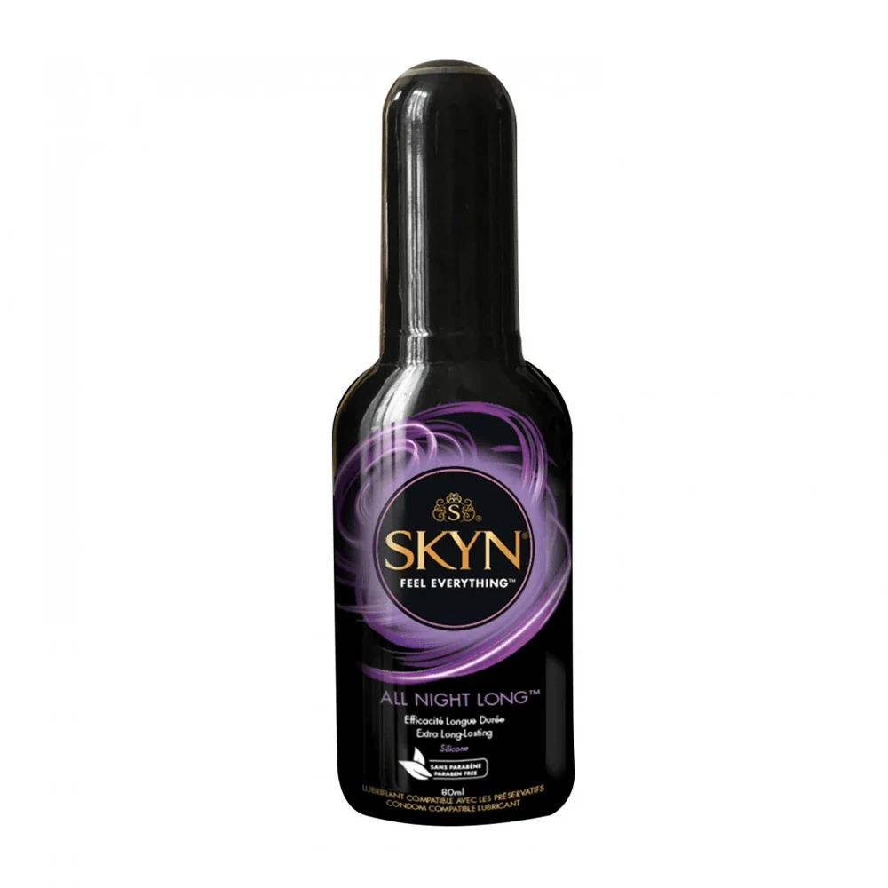 MANIX Skyn Gel Lubrifiant All Night Long 80ml Base Silicone Longue Durée Douceur Intimité Compatible Préservatifs
