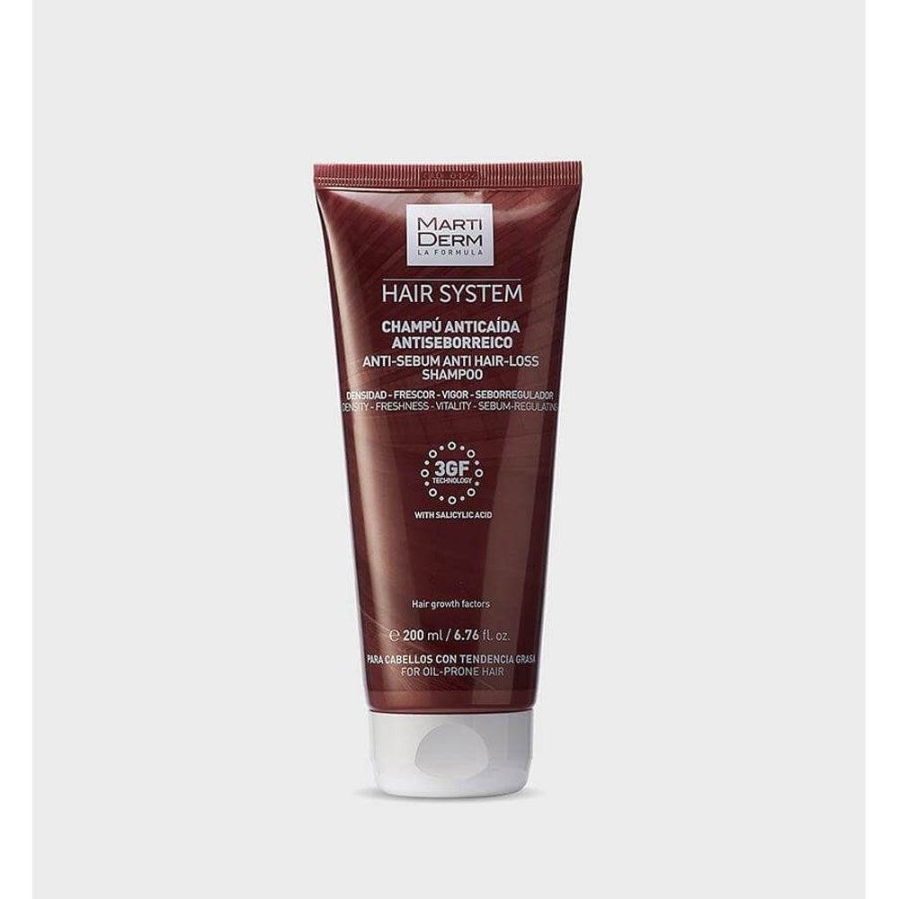 MARTIDERM Hair System Shampoing Anti-Sebum 200ml - Shampoing Cheveux Gras Régulateur - Image 2