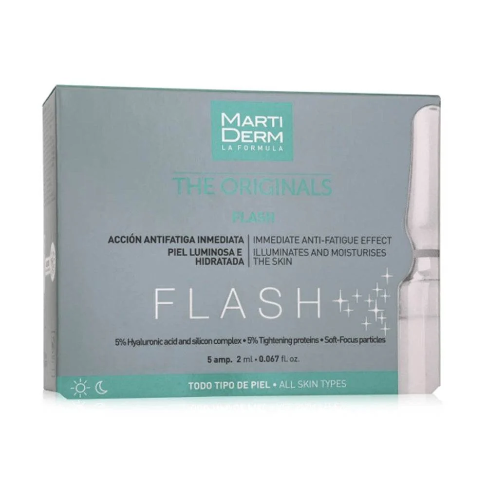 MARTIDERM Originals Flash Ampoule 5 Ampoules Anti-Fatigue Éclat Immédiat
