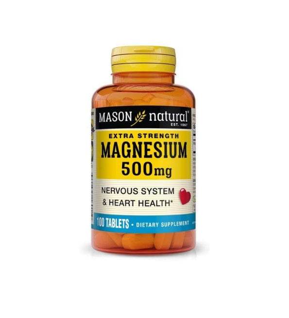 Mason Natural Magnesium 500mg 100 Tablets