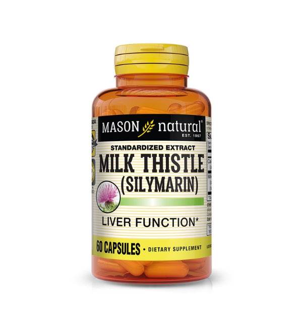 Mason Natural Milk Thistle Silymarin 60 Capsules