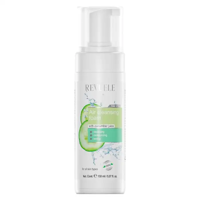 REVUELE Cleansing Foam Air Jus de Concombre 150ml Mousse Nettoyante Rafraîchissante Hydratante Vegan