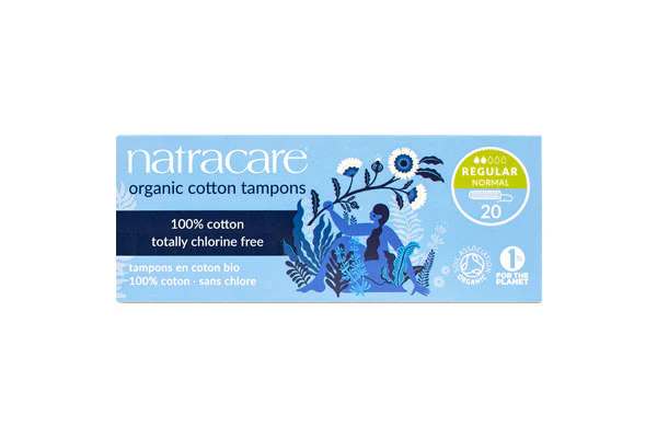 NATRACARE Tampons Régulier Sans Applicateur 10 Unités Protection Hygiénique Bio Coton Naturel - Image 2