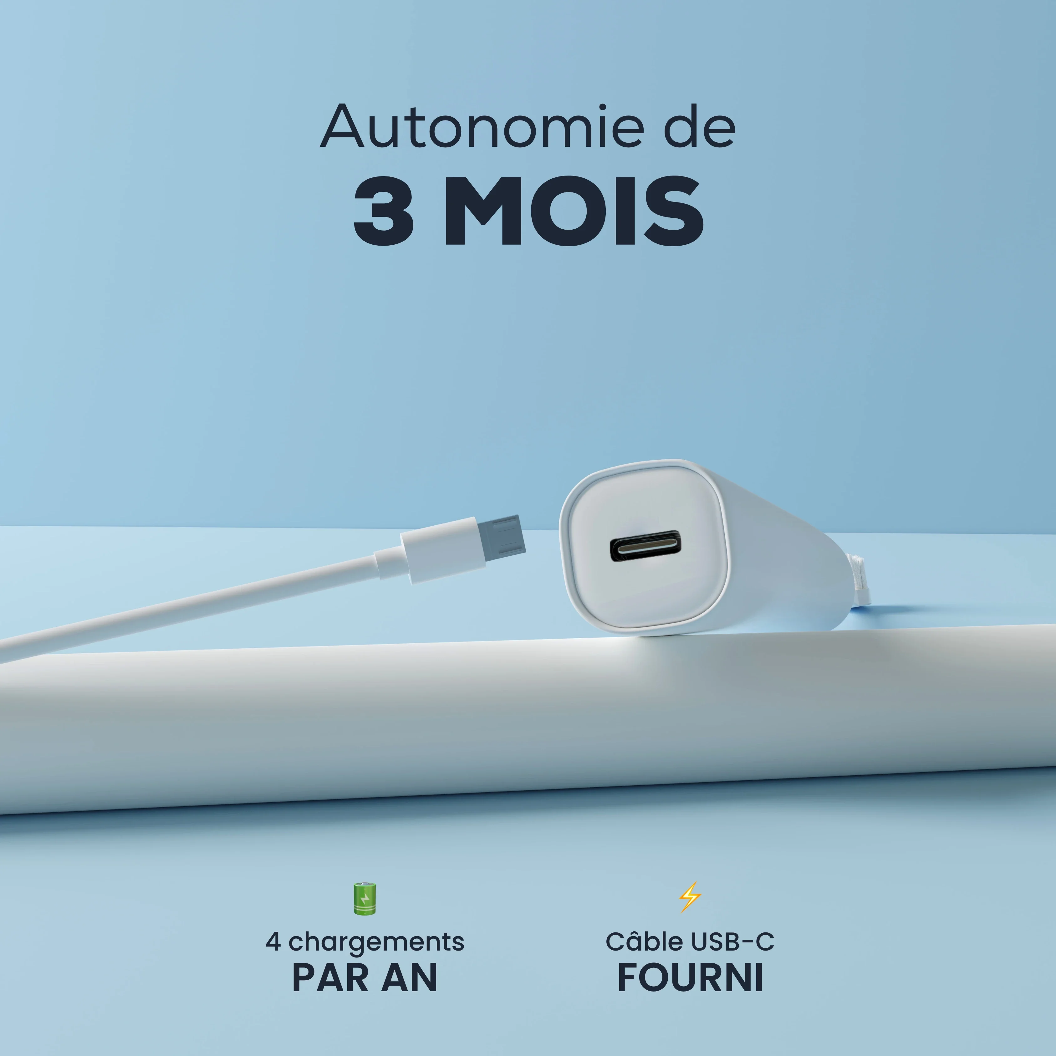 NEOPULSE Brosse à Dents Électrique NeoSonic Blanche Sonique Nettoyage Profond Dents Blanches - Image 3
