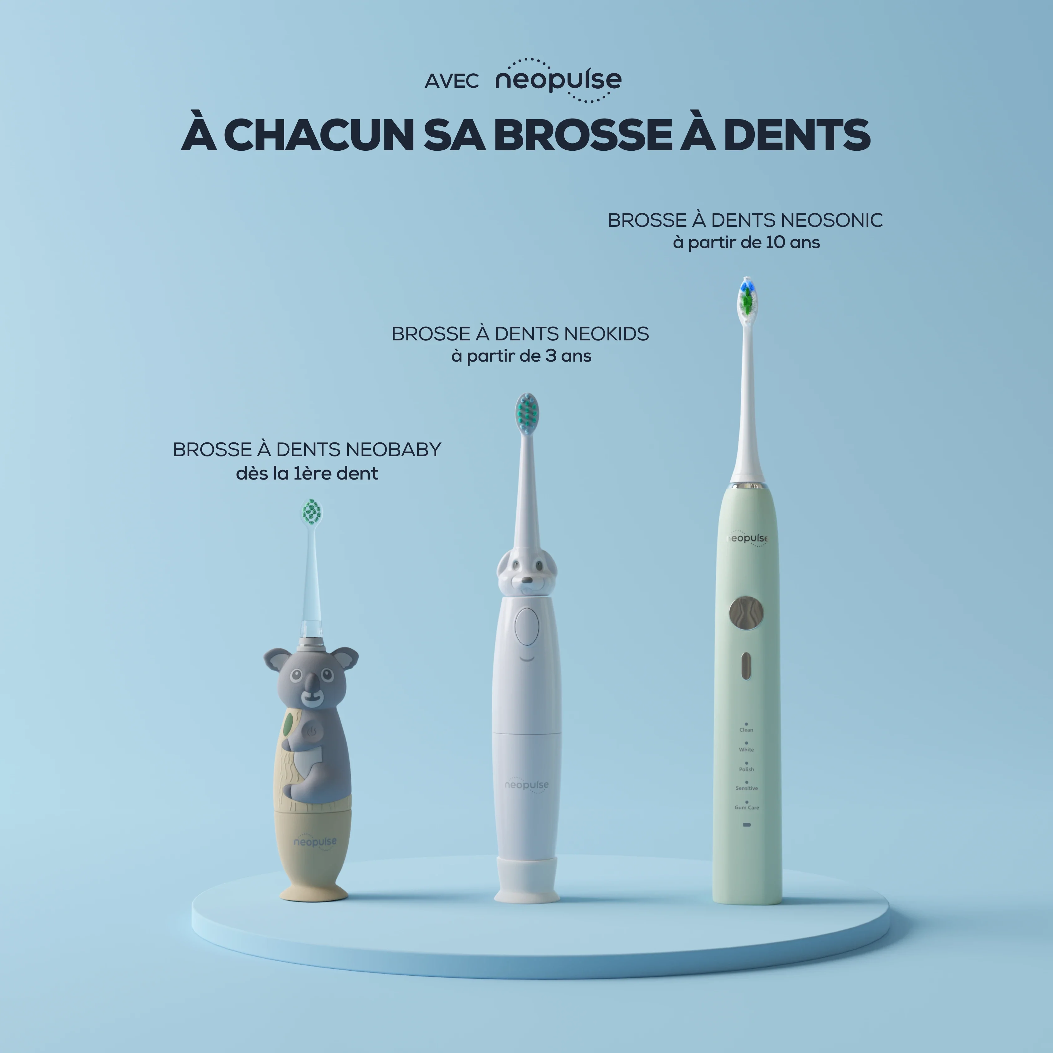 NEOPULSE Brosse à Dents Électrique NeoSonic Blanche Sonique Nettoyage Profond Dents Blanches - Image 5