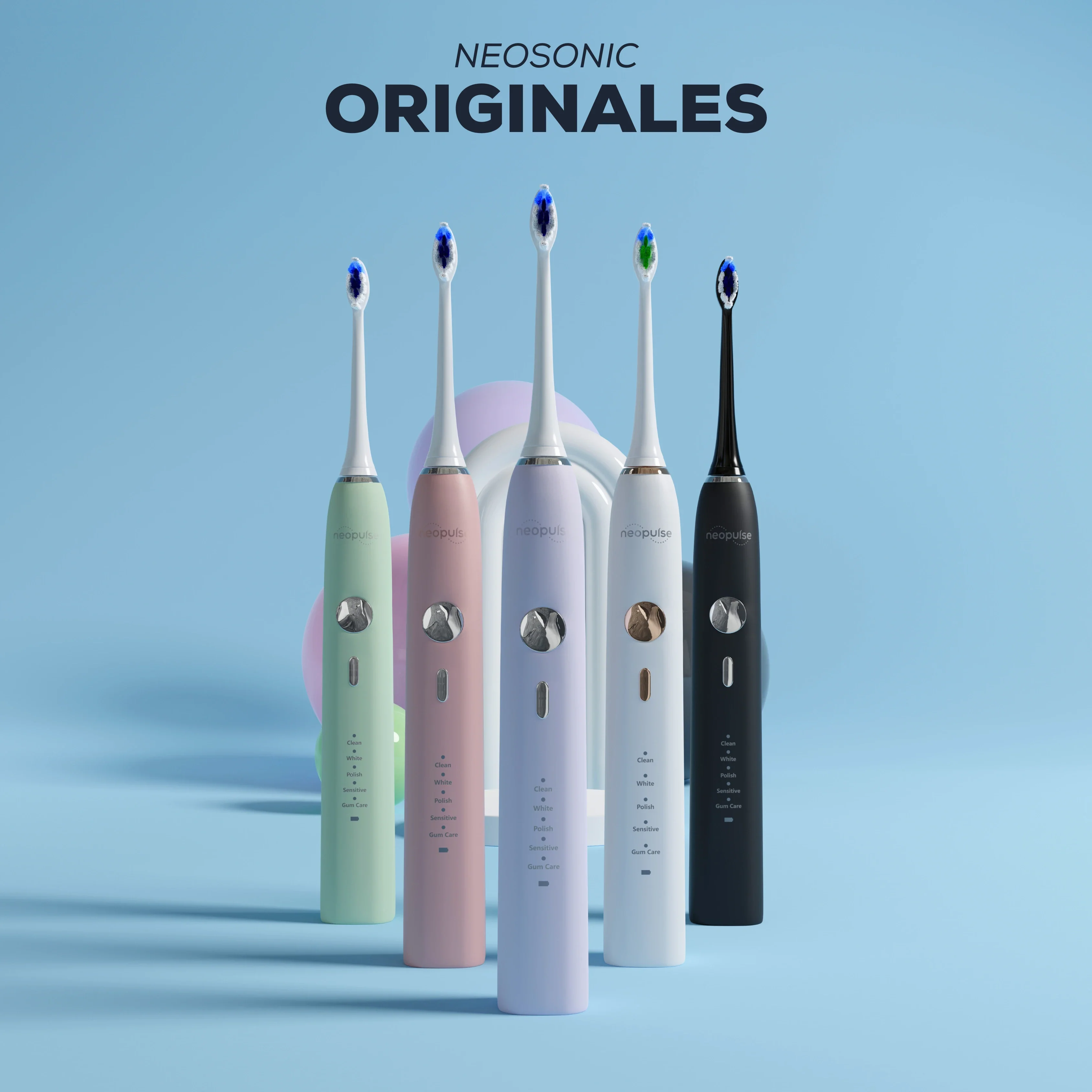 NEOPULSE Brosse à Dents Électrique NeoSonic Blanche Sonique Nettoyage Profond Dents Blanches - Image 6