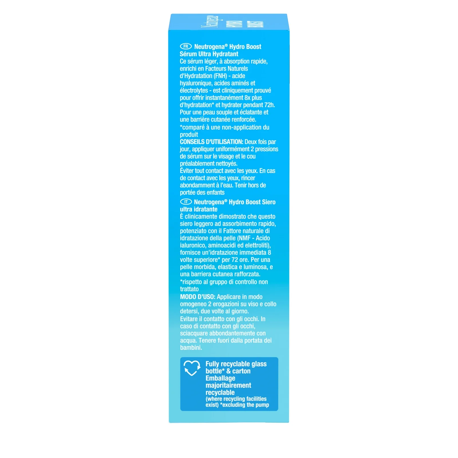 NEUTROGENA Hydro Boost Sérum Ultra Hydratant 30ml Acide Hyaluronique Hydratation - Image 2
