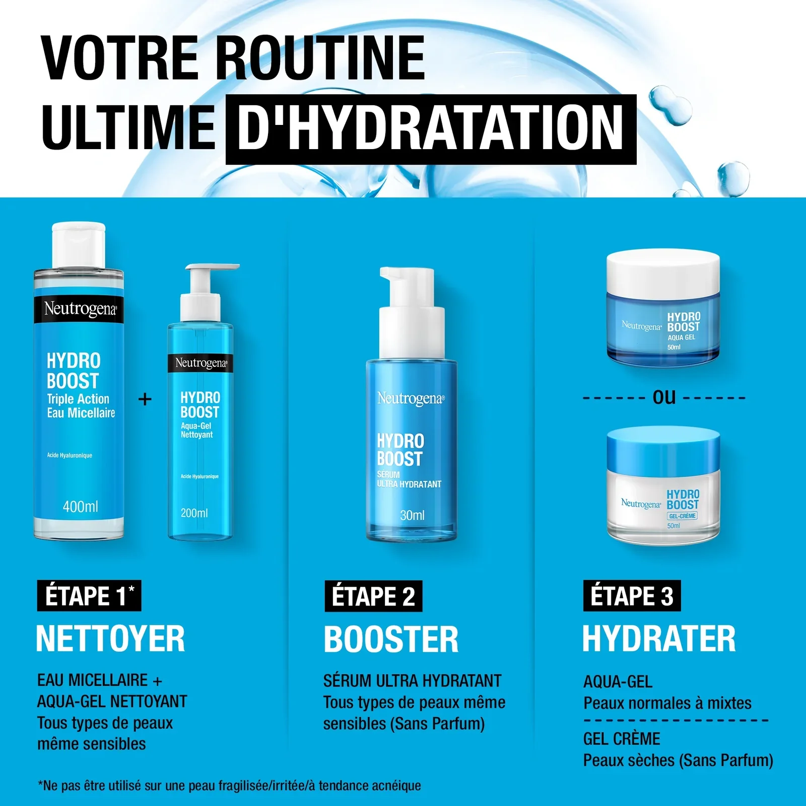 NEUTROGENA Hydro Boost Sérum Ultra Hydratant 30ml Acide Hyaluronique Hydratation - Image 5