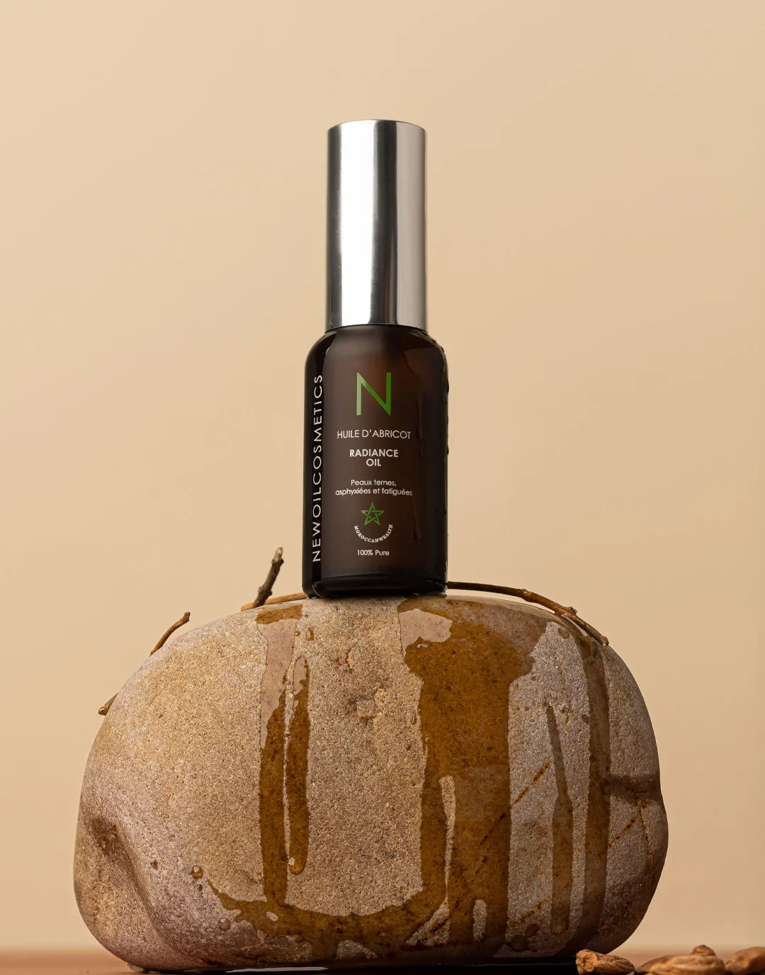 NEW OIL COSMETICS Huile d'Abricot 30ml Huile Visage Corps Naturelle Nourrissante Régénérante Anti-Âge - Image 3
